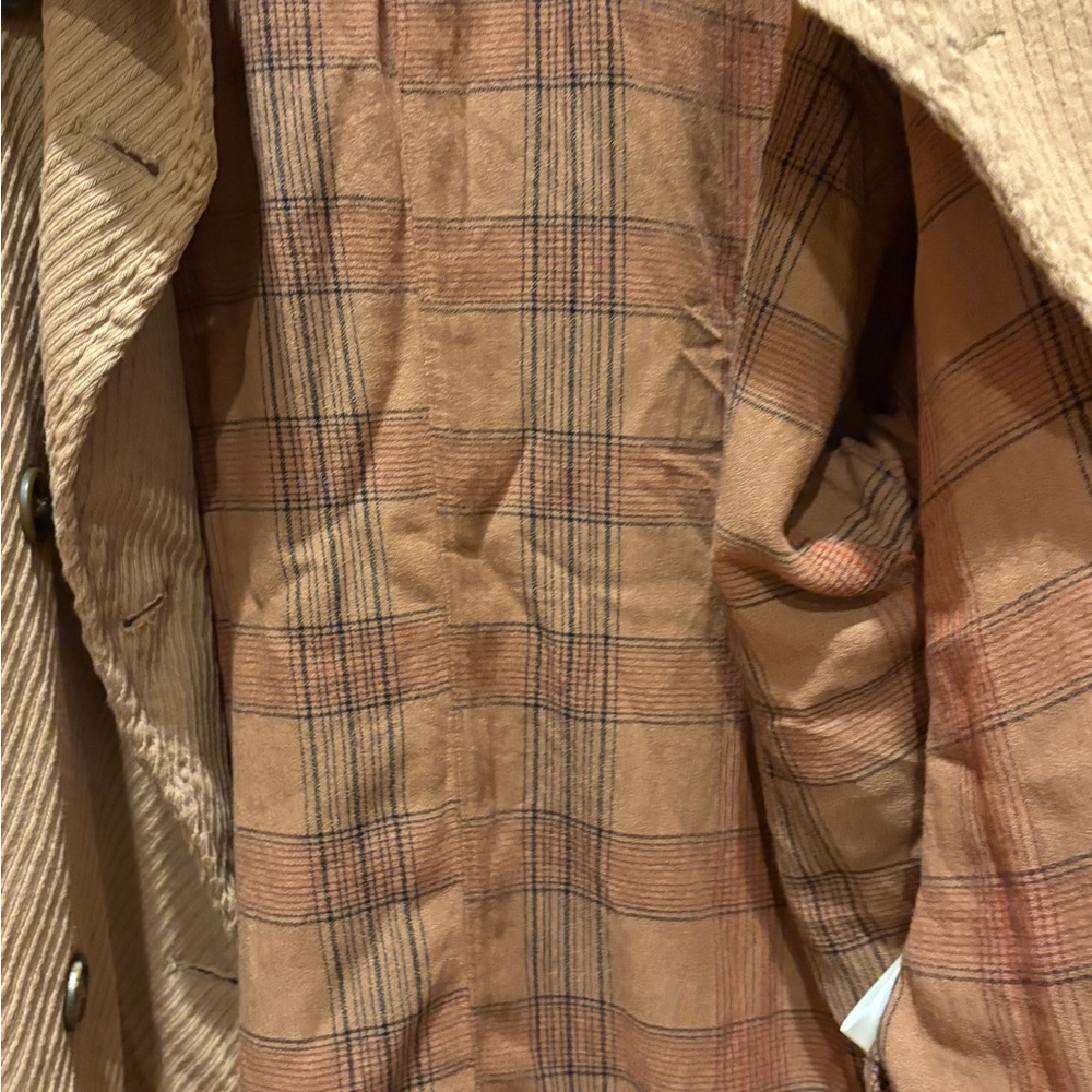 Free People Remi Brown Corduroy Oversized Shirt Jacket - Picture 9 of 17